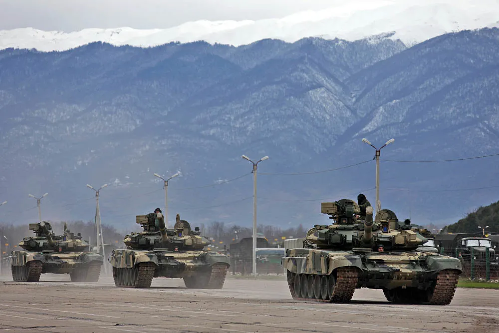 Российские военные провели учения в Абхазии 2 Russia Abkhazia военная база военная база