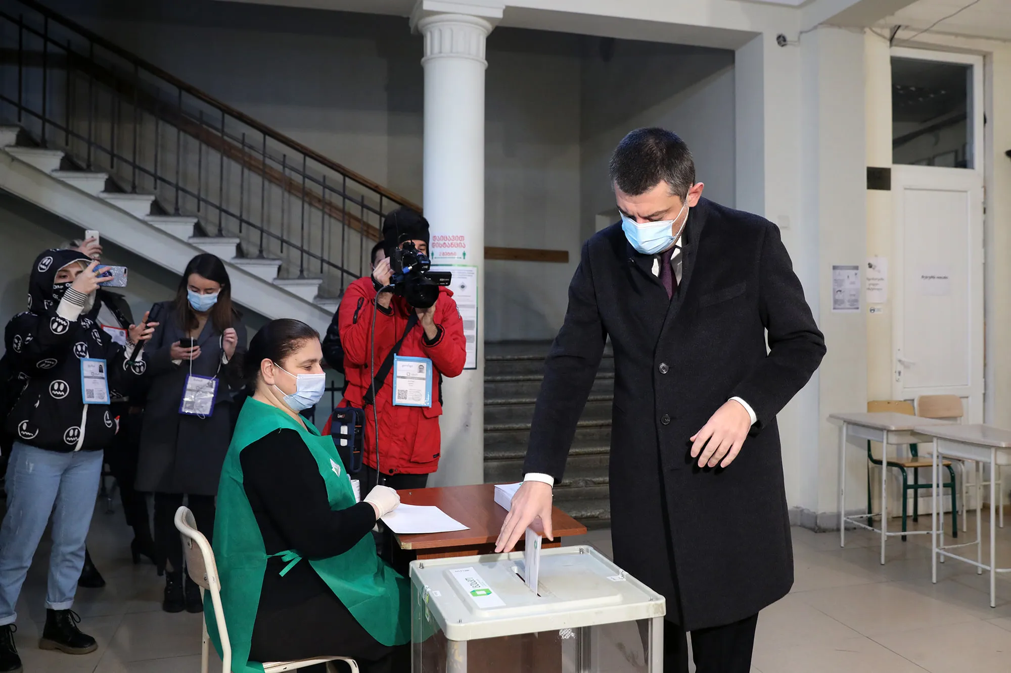Премьер-министр Грузии проголосовал 5 gakharia elections выборы-2020 выборы-2020