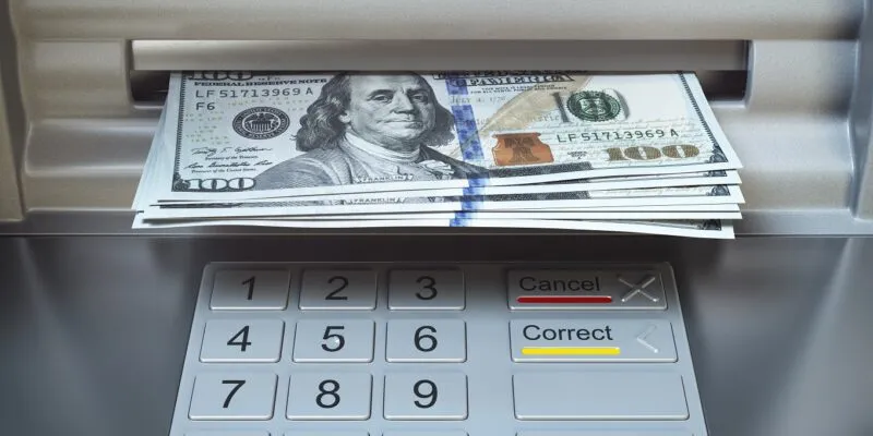 atm machine and money withdrawing dollar banknote 2021 08 26 16 57 01 utc News