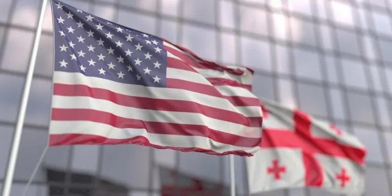 usa georgia flag новости