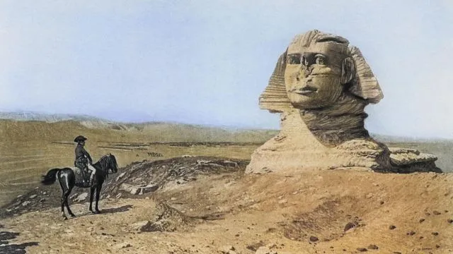 «Антифранцузское переписывание истории»: почему историки ругают фильм Ридли Скотта «Наполеон» 7 Наполеон перед сфинксом, гравюра