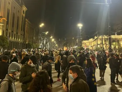 Студенческое движение заявило о круглосуточном протесте на Руставели 6 photo 2025 03 17 21 16 40 e1742239949800 новости новости