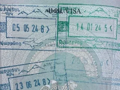 Армения удаляет Арарат из штампа на пограничном переходе 6 1 5 Новости BBC OC Media, Арагац, Арарат, Армения-Турция, Армения. Азербайджан, гора Арагац, гора Арарат, Никол Пашинян