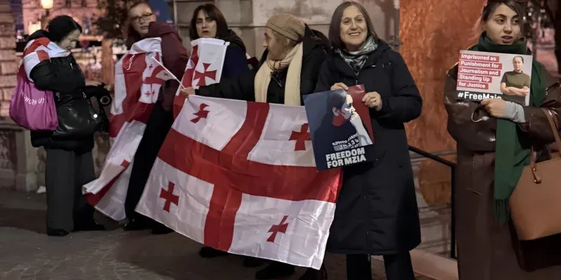 Их сажают в тюрьму, преследуют и заставляют молчать: как работают журналисты от Киева до Тбилиси 1 georgian rally olga konsevych picsart aiimageenhancer scaled 482a294a новости война в Украине, журналисты, индекс свободы прессы, нападение на журналистов, российская пропаганда