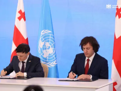 595928892 1260872166073794 840572783917348776 n новости Грузия. ООН, Дидье Требюк, Ираклий Кобахидзе, премьер Грузии