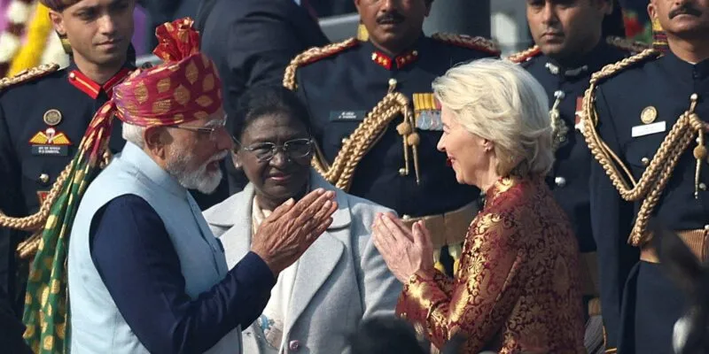 Почетными гостями на параде в День Республики Индии стало руководство ЕС. Это не случайно 1 970f7d20 fad8 11f0 b385 5f48925de19a.jpg Новости BBC День Республики Индии