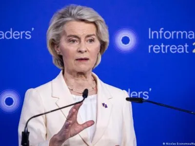 Фон дер Ляйен: инвестиции Европы в оборону могут превысить показатели США 2 75944429 403.jpg Deutsche Welle Урсула фон дер Ляйен