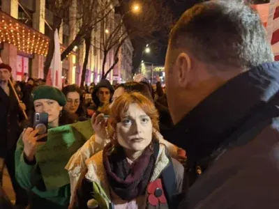 В Тбилиси проходит акция, в День советской оккупации 6 akcia новости акция протеста в тбилиси, День советской оккупации, марш, Саломе Зурабишвили