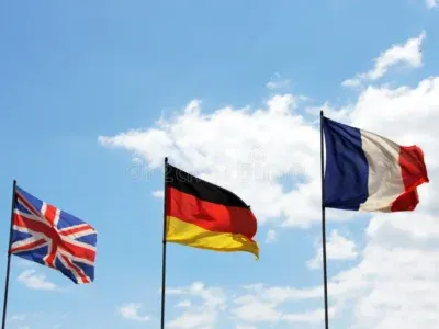 flagi новости Гарет Уорд, Германия-Франция-Великобритания, годовщина войны в Украине, Грузия-Украина, заявление по Украине, Оливье Курто, Петер Фишер