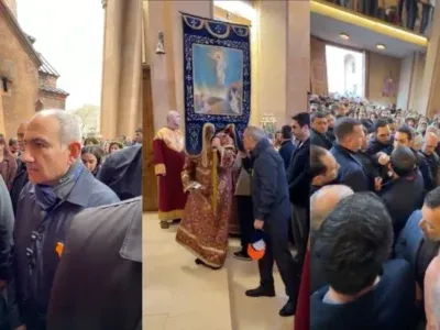 nikol pashinyan 1 новости OC Media, Гарегин II, Гарегин Второй, Никол Пашинян, пощечина Пашиняну