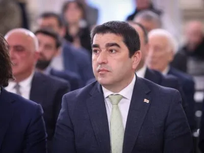 papuashvili zadumchivii новости 1700-летие провозглашения христианства государственной религией в Грузии, Католикос-Патриарх всея Грузии Илия Второй, Спикер парламента, Шалва Папуашвили