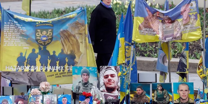 Стихийный мемориал на Майдане