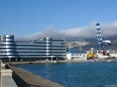 Украинские дроны атаковали нефтяной терминал в порту Новороссийска, есть раненые 5 75450984 403.jpg Deutsche Welle Новороссийск, украинские дроны