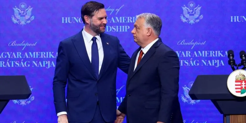 76693368 403.jpg Deutsche Welle Будапешт, Выборы в Венгрии, Джей Ди Вэнс