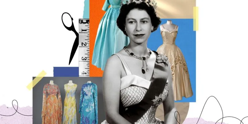 Коллаж из нарядов королевы