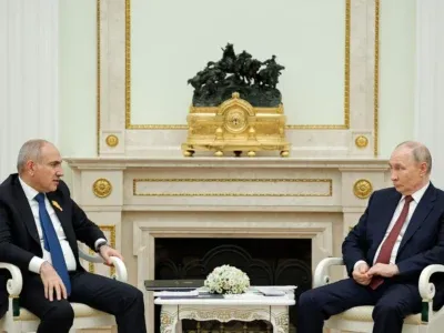 Ереван грозится выйти из возглавляемых РФ объединений на фоне конфликта с Москвой 5 nikol pashinyan and vladimir putin новости OC Media, армения-ес, Армения-Россия, Пашинян-Путин