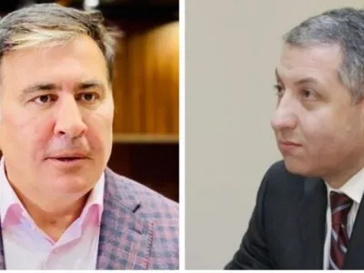 saakashvili da noghaideli w h новости Imedi TV, Зураб Ногаидели, Михаил Саакашвили, разгон 7 ноября, Саакашвили-Ногаидели
