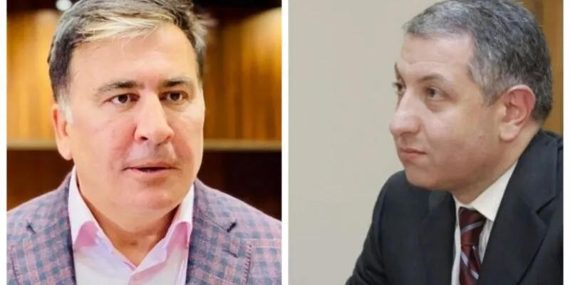 saakashvili da noghaideli w h новости Imedi TV, Зураб Ногаидели, Михаил Саакашвили, разгон 7 ноября, Саакашвили-Ногаидели