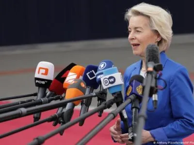 Глава Еврокомиссии осудила угрозы РФ в адрес стран Балтии 2 77030654 403.jpg Deutsche Welle Василий Небензя, Еврокомиссия, Россия, Урсула фон дер Ляйен