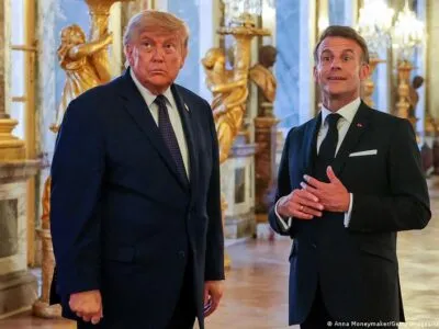 Макрон: Трамп больше не считает, что Украина проиграет войну 7 77596431 403.jpg Deutsche Welle Макрон-Трамп
