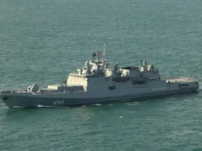 СМИ: российские военные моряки сделали предупредительный выстрел в сторону яхты в Ла-Манше 3 Фрегат «Адмирал Григорович»