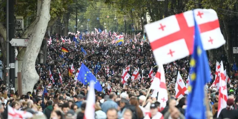 georgia 4 october election protest 1 новости EU Neighbours East, OC Media, опрос