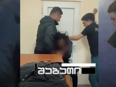 TV Pirveli показала кадры полицейского насилия. В МВД заявили о дискредитации 2 kadrebi новости TV Pirveli, МВД Грузии