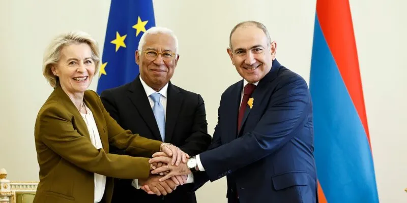 ursula von der leyen ant nio costa and nikol pashinyan 20260506 103914 новости OC Media, ЕС-Армения, Никол Пашинян, Урсула фон дер Ляйен