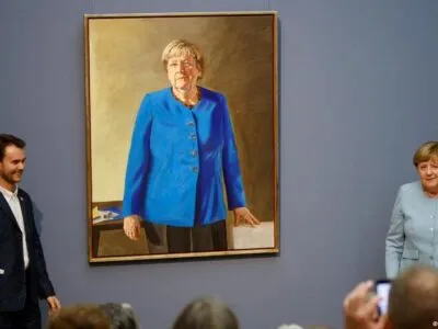 В Германии ищут палец Ангелы Меркель 4 77776938 403.jpg Deutsche Welle Ангела Меркель, портрет, художник