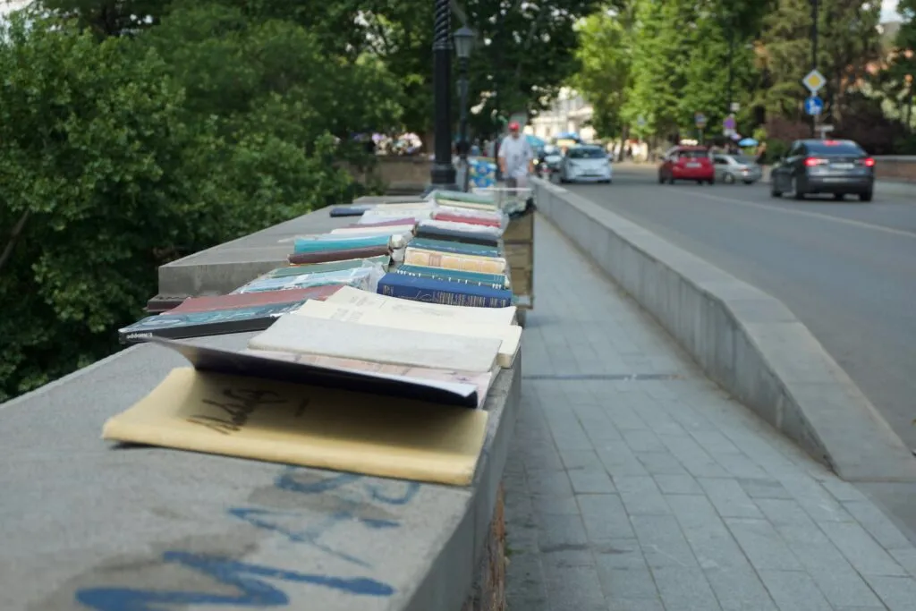 История на тротуаре: книжные развалы Тбилиси 2 dscf3378 Другая SOVA featured, книги