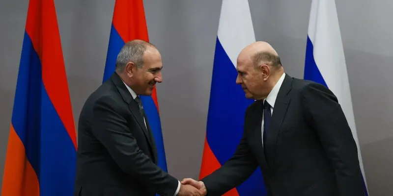 nikol pashinyan and mikhail mishustin 20260702 105030 новости OC Media, выборы в Армении, Пашинян-Мишустин