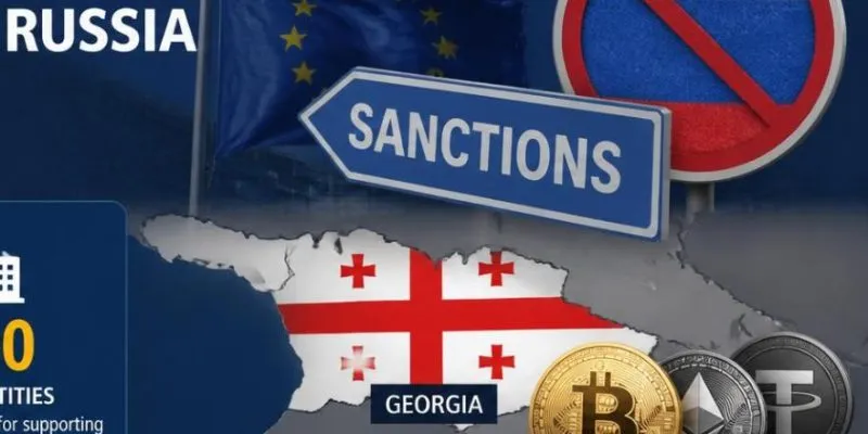 21-й пакет санкций ЕС против России: криптоплатформы в Грузии попали под ограничения. В списке из 14 криптофирм несколько грузинских.