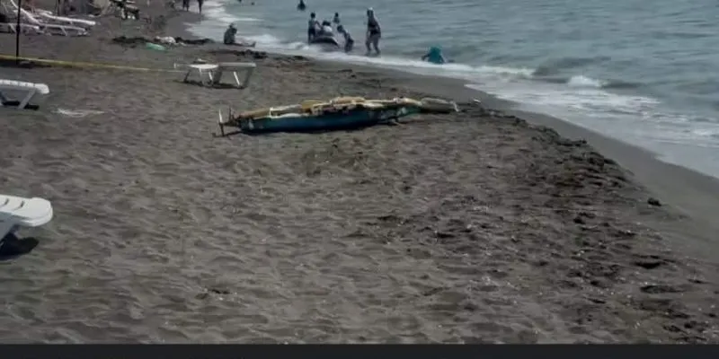 Debris from Unmanned Aerial Vehicle Washes Ashore on Georgian Coast 1 churvi News