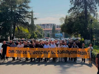 Грузинская оппозиция провела в Зугдиди шествие «Россия – враг» 2 825329764 1406193575029166 2210470110706613175 n новости