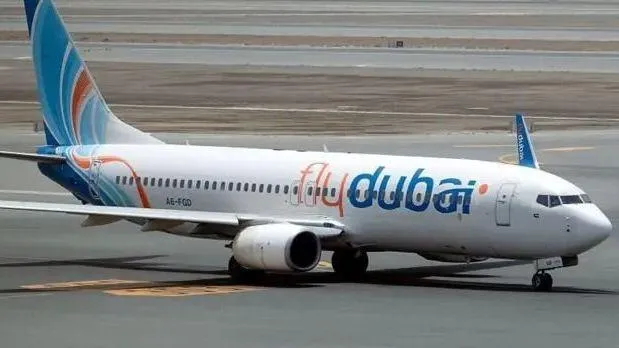 Самолет авиакомпании Flydubai на земле