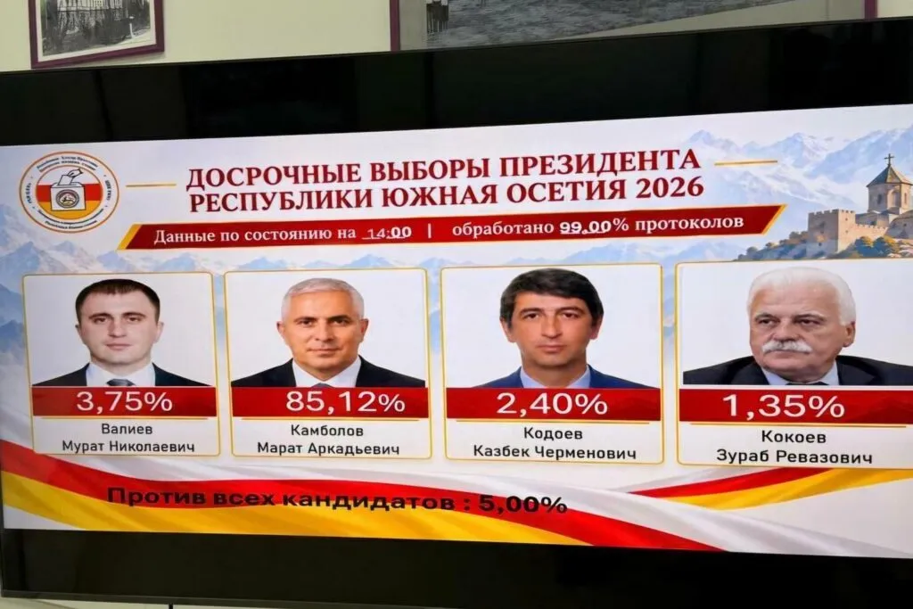 Marat Kambolov Wins De Facto Presidential Election in South Ossetia