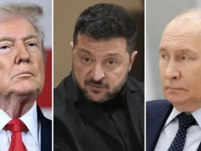 Киев поддержал объявленное Трампом «энергетическое перемирие», Москва пока молчит. Что известно 2 Коллаж: Дональд Трамп, Владимир Зеленский и Владимир Путин