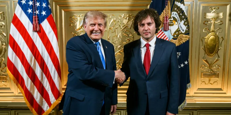 Georgian Government Releases Photo of Kobakhidze with Trump 1 donald trump irakli kobakhidze News